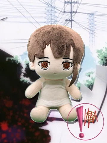 Lain plushies (Wired dress and bear onesie)