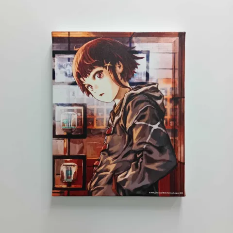 lain x CONTINUE collaboration T-shirt and canvas board